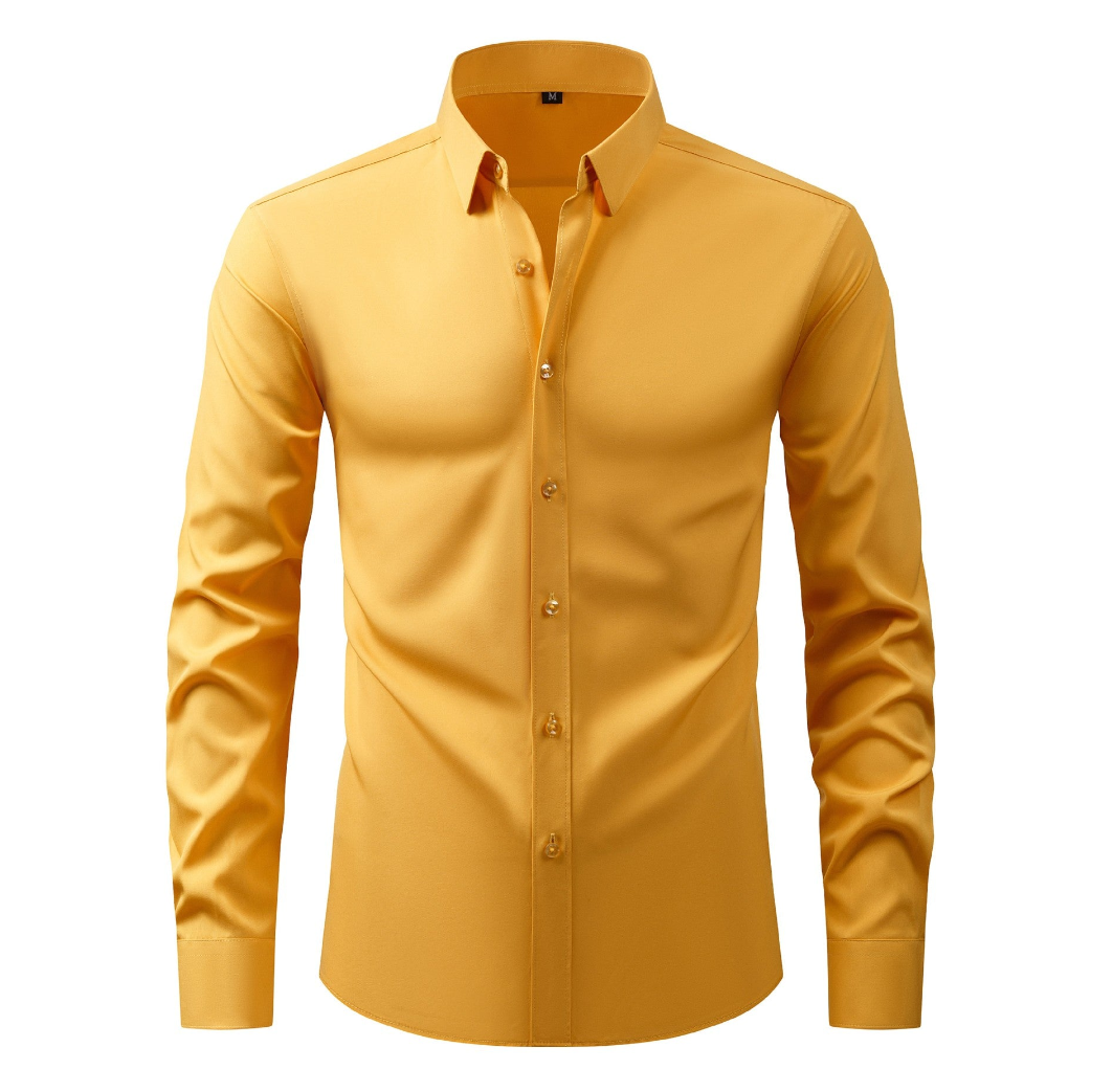 Flex Stretch Comfort Fit Classic Button Men's Big Size Top